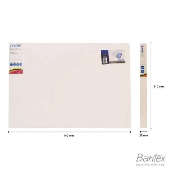 

BANTEX 20 SHEET DISPLAY BOOK / CLEAR HOLDER A3 LANDSCAPE 3164 PUTIH (PCS) 2410T