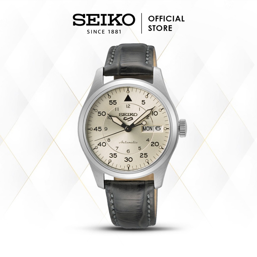 Seiko 5 Sports Automatic SRPJ87 SRPJ87K1 Black Leather Strap Original