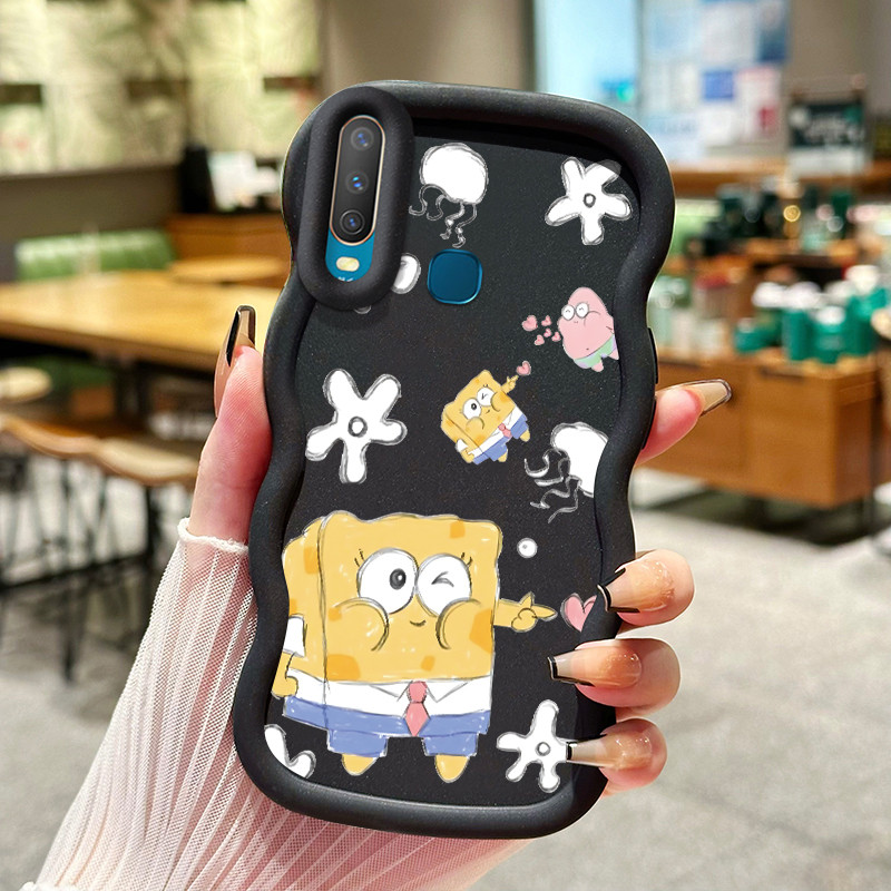 Casing Hp Untuk VIVO Y12 Y12i Y15 Y17 Y3 Y3s 2020 Case Casing ponsel Softcase HP pola SpongeBob sili