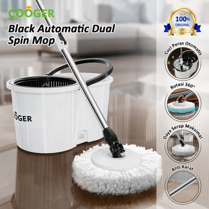 COOGER Alat Pel Spin Super Mop // Spin Mop Cooger