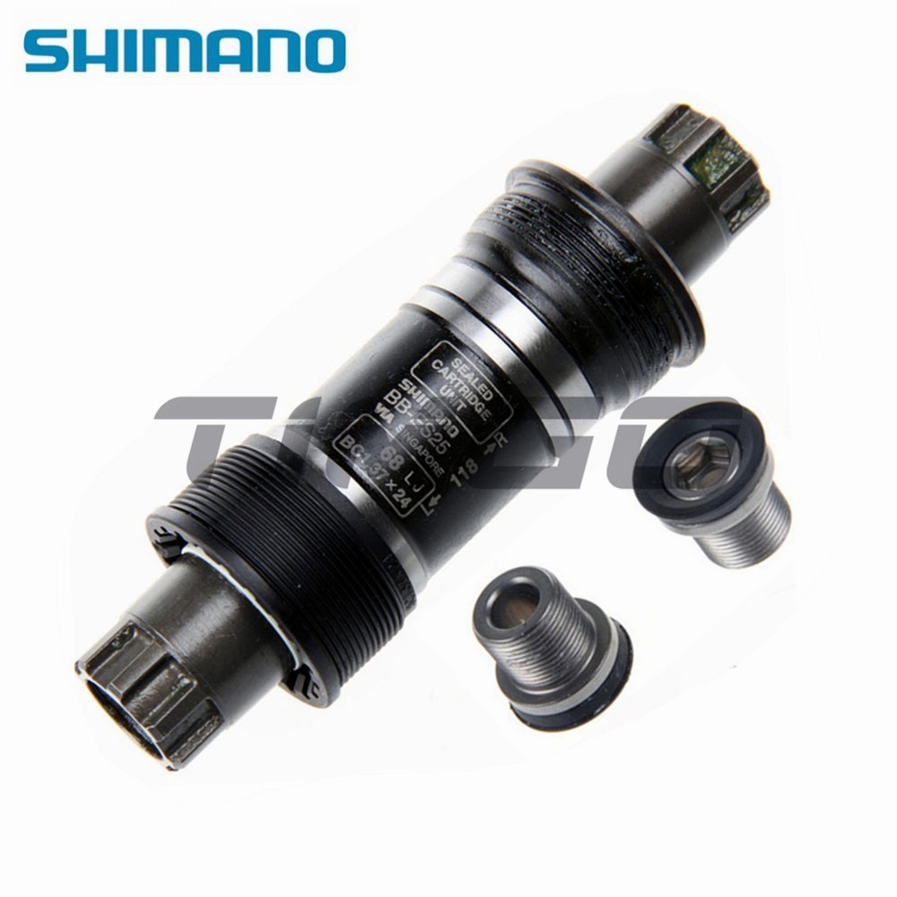 Shimano BB-ES25/ES300 Braket Bawah Set Engkol Sepeda Octalink 68X113/118/121/126Mm Benang Inggris BC