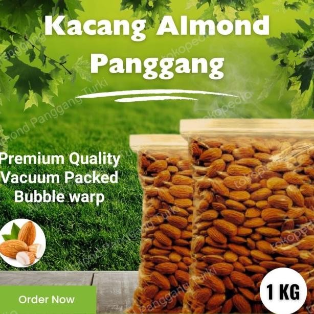

Kacang Almond Panggang 1 Kg / Almond Panggang / Roasted Almond /