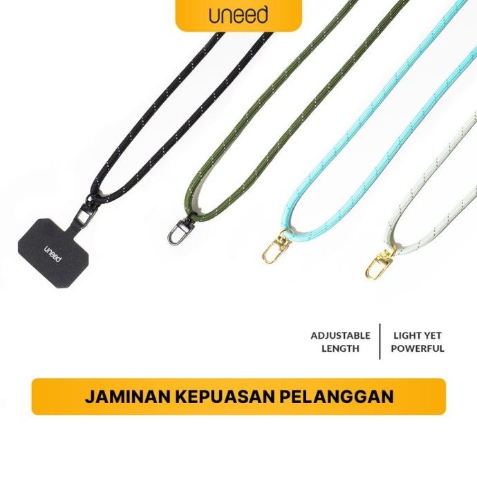 

UNEED UNIVERSAL ADJUSTABLE LANYARD STRAP TALI GANTUNG HP ID CARD DLL - UST206 2410T