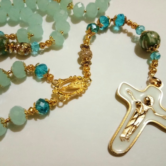 

Rosario Crystal Korea Salib Asli Vatican