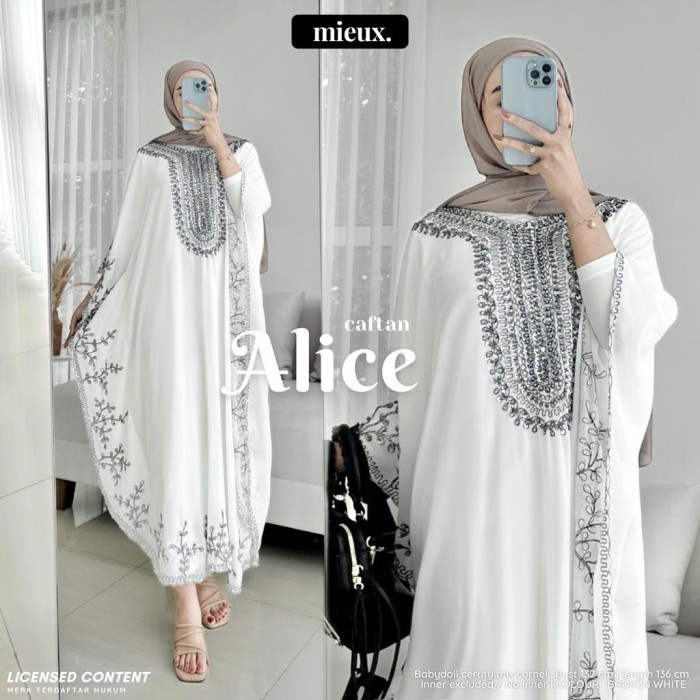 TERLARIS Alice caftan abaya wanita mewah cantik elegant baju lebaran jumbo new