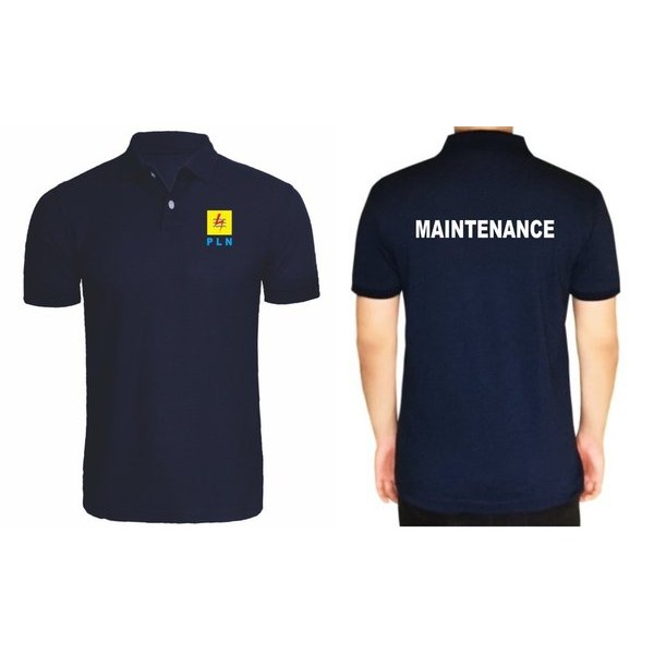 Kaos Polo SHIRT Baju Kerah Distro PLN MAINTENANCE polos Listrik Pintar *