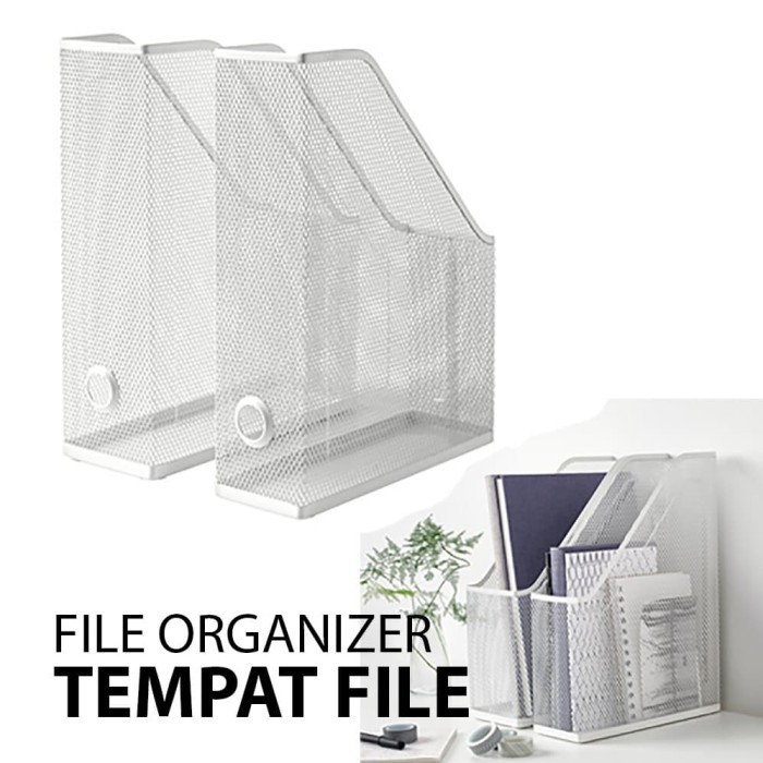 

HOT SALE! Box File Tempat Majalah Organizer Baja set isi 2 Dokument