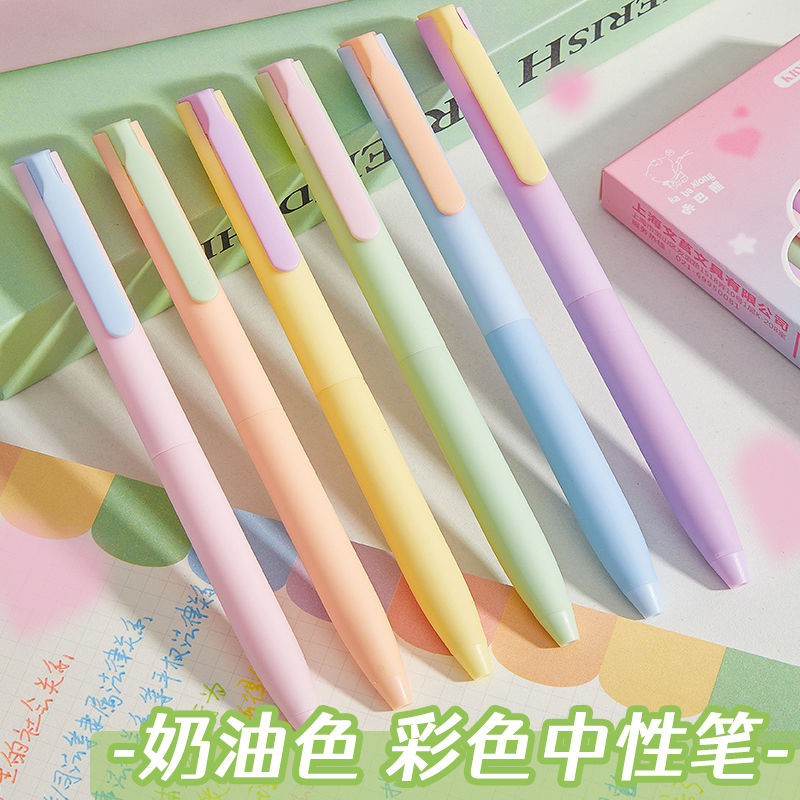 

Push-Type Hand Account Pen Marking Key Girl Heart Signature Pen0.5