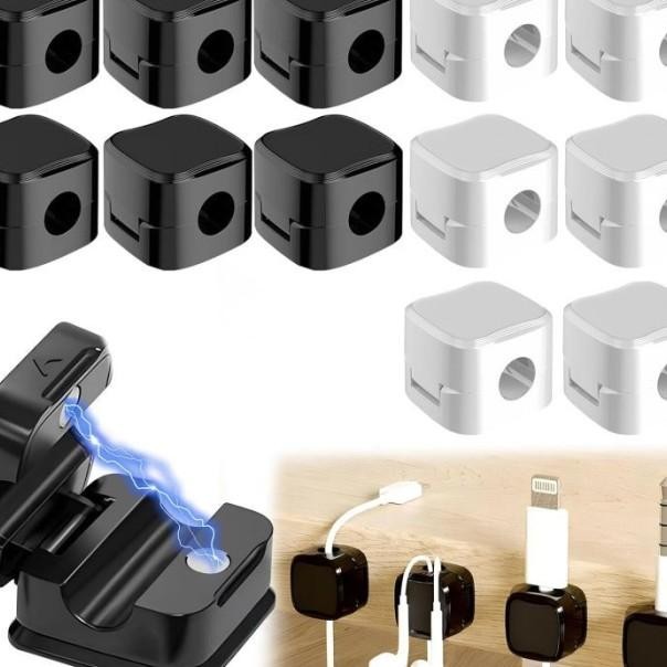 

8Pcs Kabel Klip Magnetic Kabel Organizer Tempel Klip Kabel Organizer Cable Clip Holder