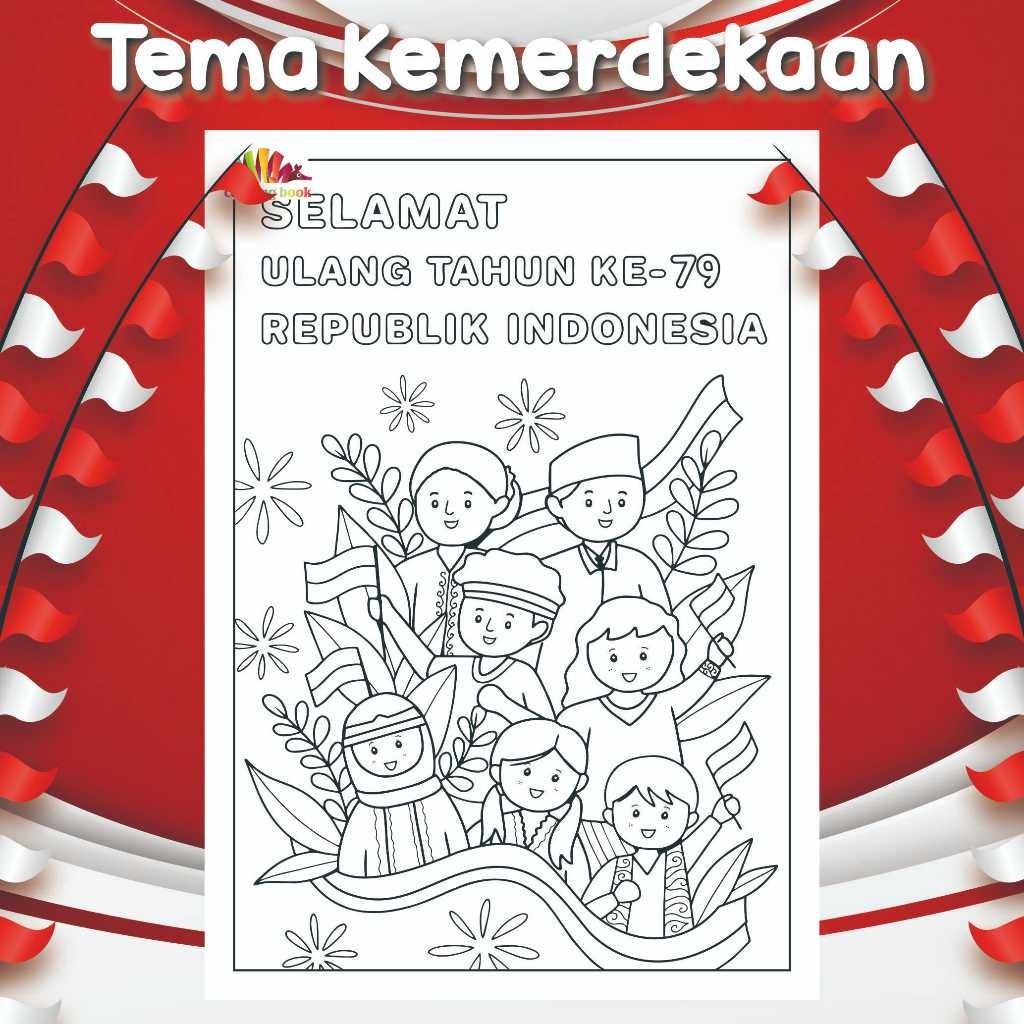 

KERTAS MEWARNAI / COLORING / KERTAS GAMBAR / HARI KEMERDEKAAN / A4 - A5