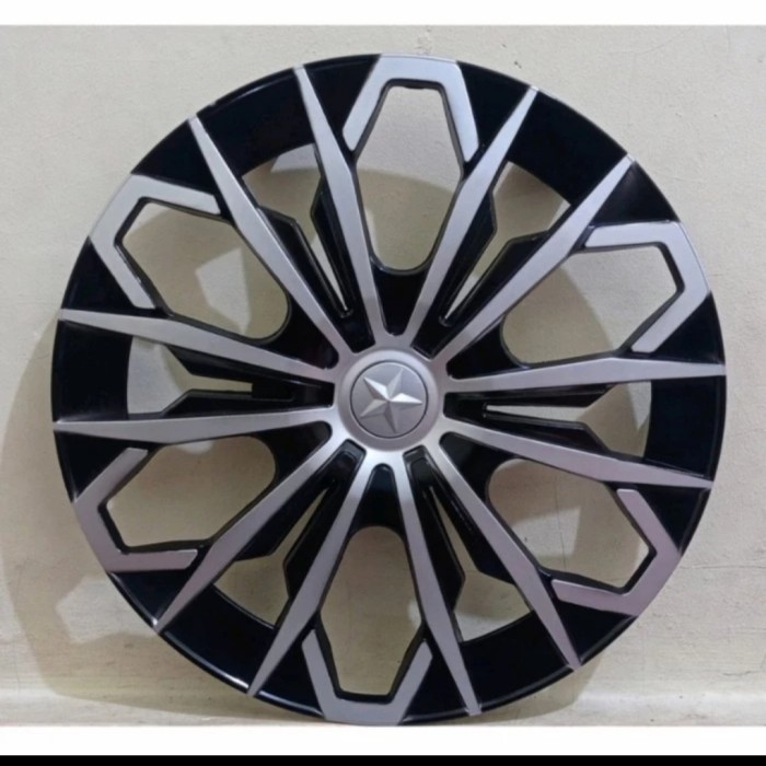 WHEEL DOP COVER VELG MOBIL CARRY FUTURA HITAM SILVER
