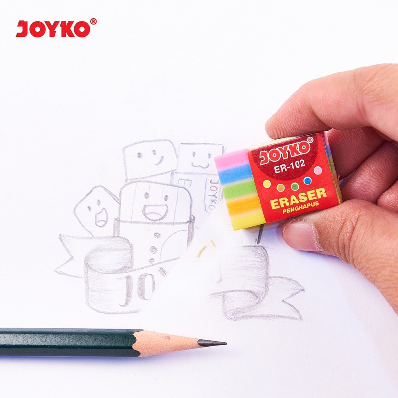 

(1PCS) Eraser / Penghapus Joyko ER-102 Penghapus Rainbow