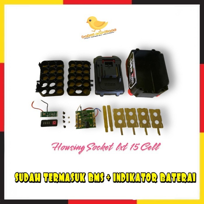 HOUSING/ CASING 15 CELL BATERAI JLD, NAGAWA IMPACT WRENCH/DRILL KESIN