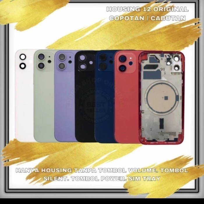 CASING IPHONE 12 MINI 12 HOUSING COPOTAN ORIGINAL RUMAH IPHONE CASE
