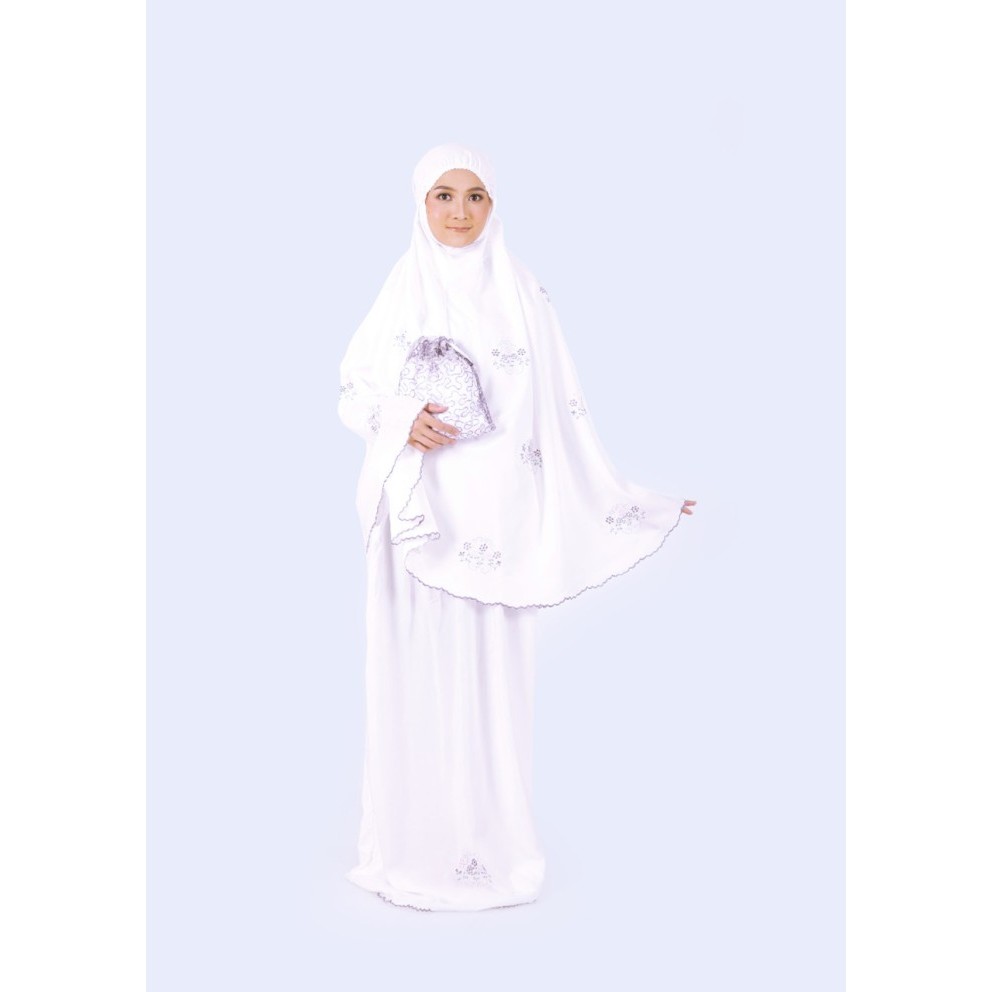 Mukena Sauliza Elzatta Mukena Dewasa Putih Bordir