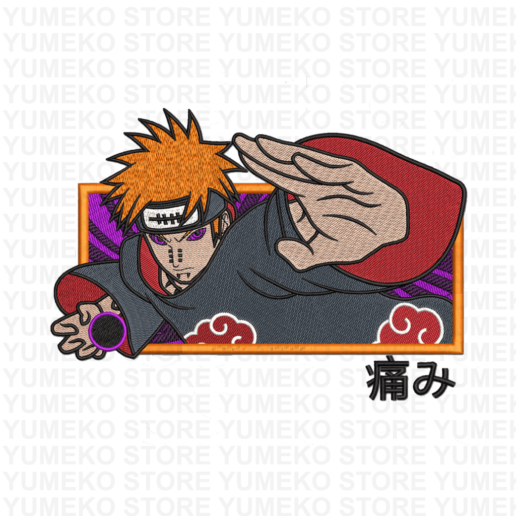 Kaos Bordir Anime - Akatsuki Pain | Naruto