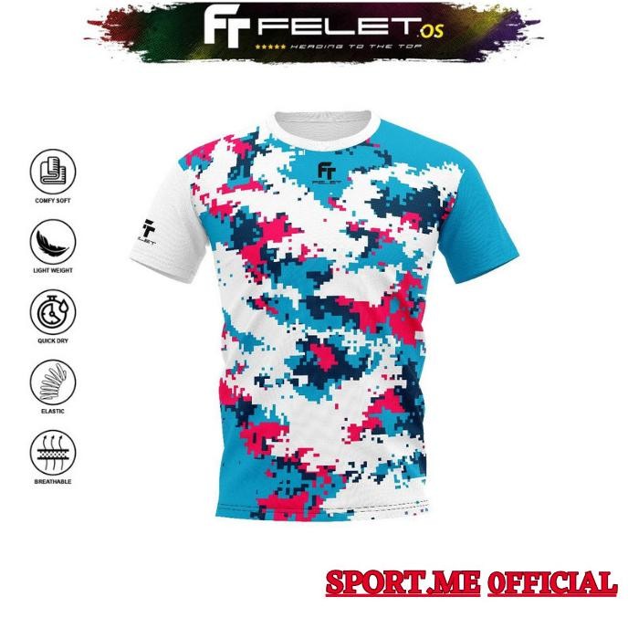 FELET RN 3609 BADMINTON T-SHIRT - KAOS BADMINTON ORIGINAL FELET 2710T