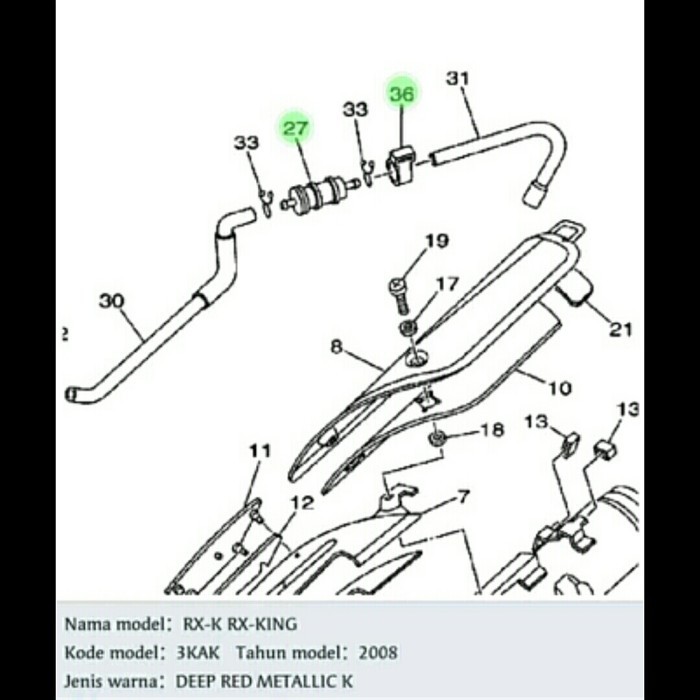 Sale Filter Selang Ais Rx King Peredam Tabung Filter Selang Ais Rx King