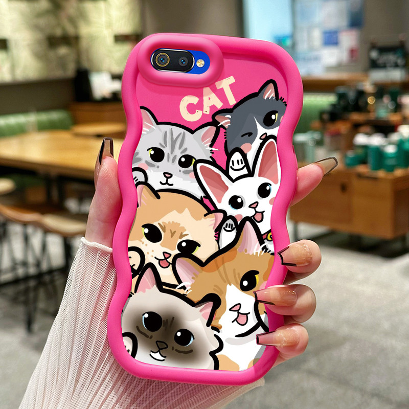 Casing Hp Untuk Realme C2 C2s OPPO A1K Case HP kucing adalah casing Softcase ponsel yang menggemaska