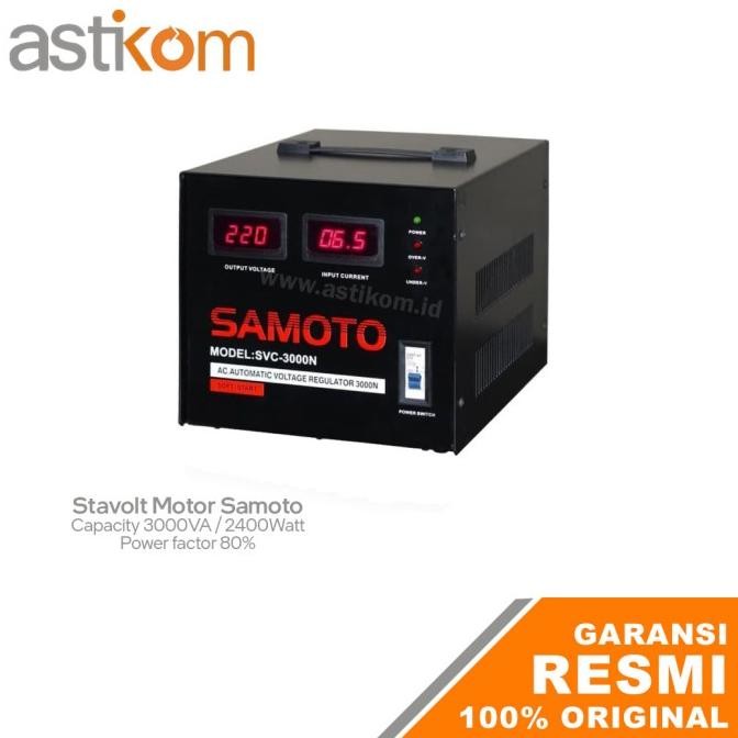 STABILIZER STAVOLT SAMOTO 3000VA SVC3000N SVC-3000VA ORIGINAL DAN TERPERCAYA