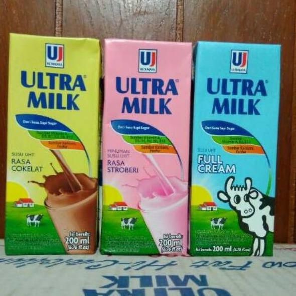 

Susu Uht Ultra Lk Cokelat Stawberi Vanila 200Ml 1 Dus X 24 Kotak