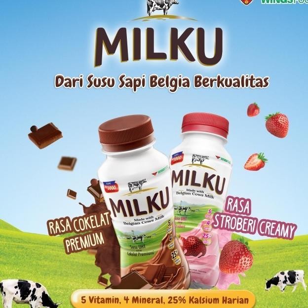 

Lku Susu Uht Rasa Strawberry 200Ml X 12 Pcs