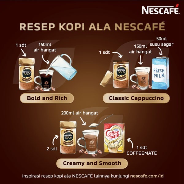 

Nescafe Gold Kopi Instan Kopi Hitam 50G Jar