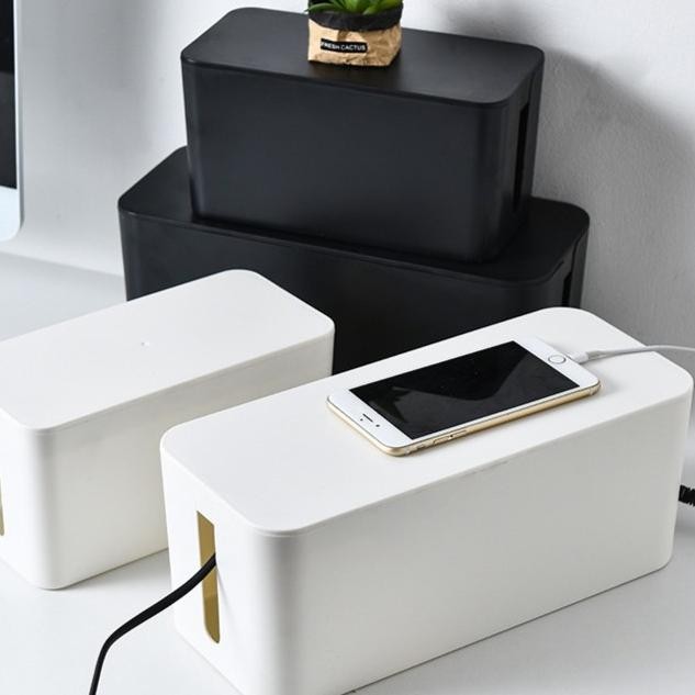 

TERBARU - Kotak Organizer Kabel Doff Minimalis Charger Wire Cable Management Box