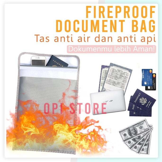 

Tas Dokumen Sertifikat Piagam Surat Tanah Anti Air Api Fireproof Bag