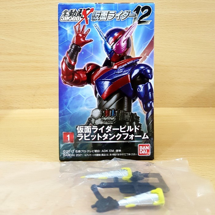 SHODO-X Kamen Rider 12 - Masked Rider Build Rabbit Tank + Parts HEISEI