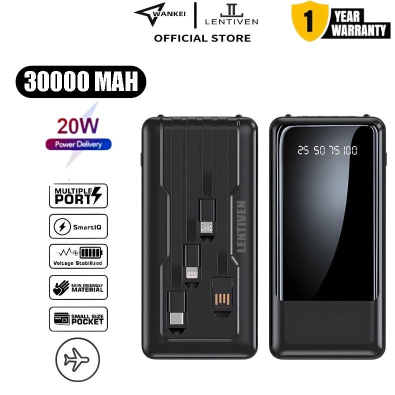 Powerbank Fast Charging 30000 Mah Mini With Fast Charging Bh+ Powerbank Murah Wireless