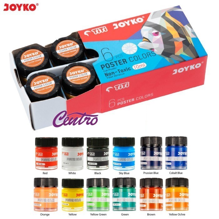 

Beli - Joyko Titi Cat Poster Colors Poc-10Ml Non Toxic Satuan Original