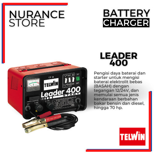 Battery Charger & Starter Telwin Leader 400 Start Terlaris