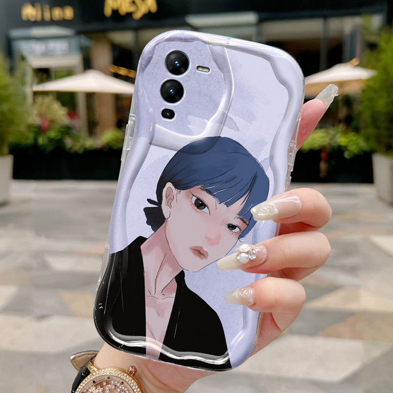 Casing Hp Untuk VIVO V25 Pro 5G Case Casing HP Kesing karakter komik Korea Softcase trendi sampul pe