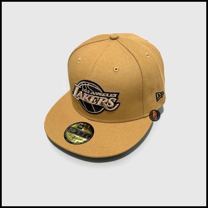 Topi New Era Original 5950 Los Angeles Lakers Wheat Black