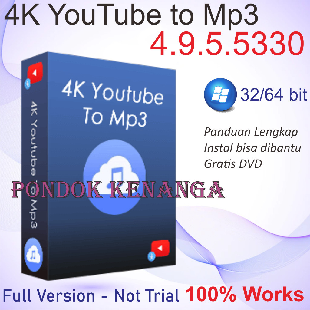 4K YouTube to MP3 - Full Version, Lifetime