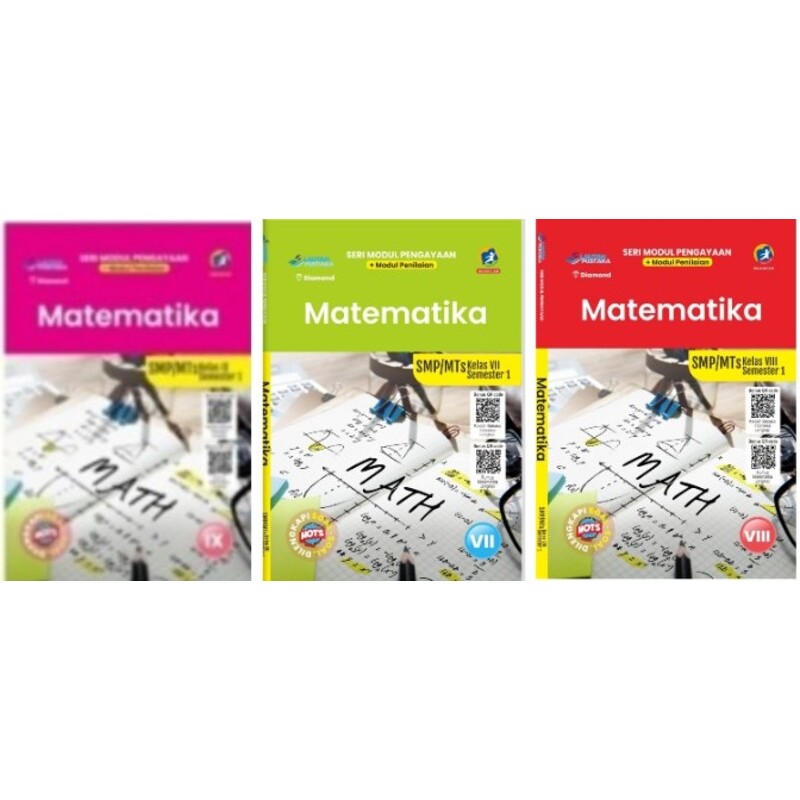 Buku LKS Matematika SMP Kelas 7,8,9 Semester 1 dan 2 - Seri Modul Penilaian Dan Pengayaan