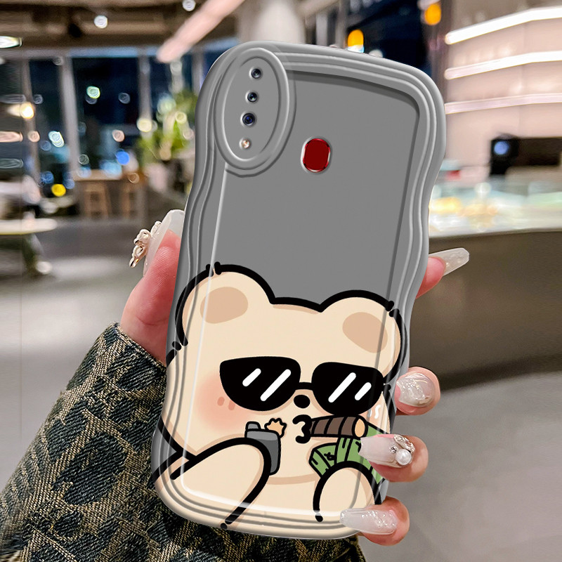 Casing Hp Untuk Samsung Galaxy A20s Case Casing HP Kesing merokok Softcase gelombang transparan tren