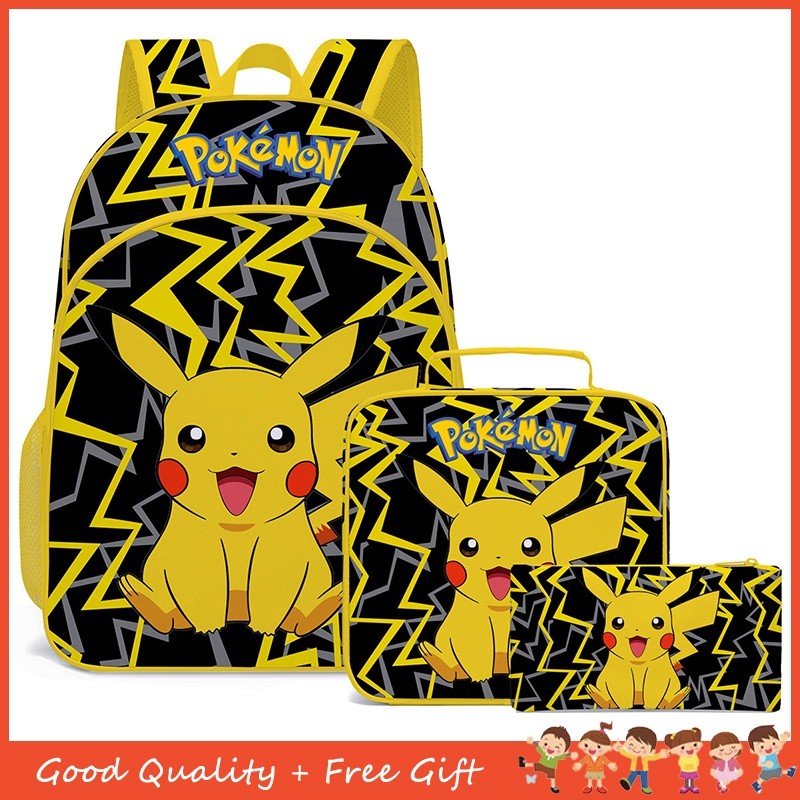 

Ransel Anime Game 3 Buah SET Tas Sekolah Anak Laki-laki Perempuan Kelas 3-6 Ransel Pikachu + Tas Makan + Tempat Pensil Gaya Jalanan Keren Kasual |D46E936A|