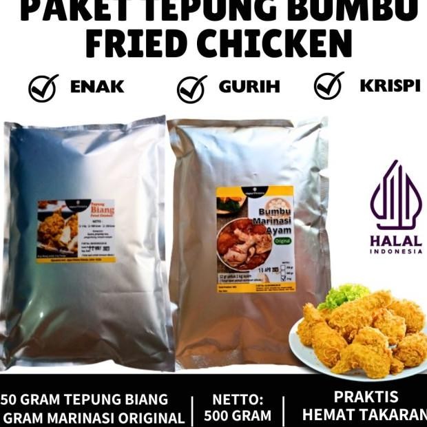 

Tepung Biang Bumbu Marinasi Fried Chien 500 Gram