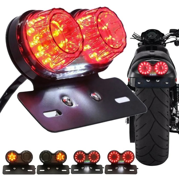 Lampu Belakang Stoplamp LED Sepeda Motor Variasi RX King Japstyle