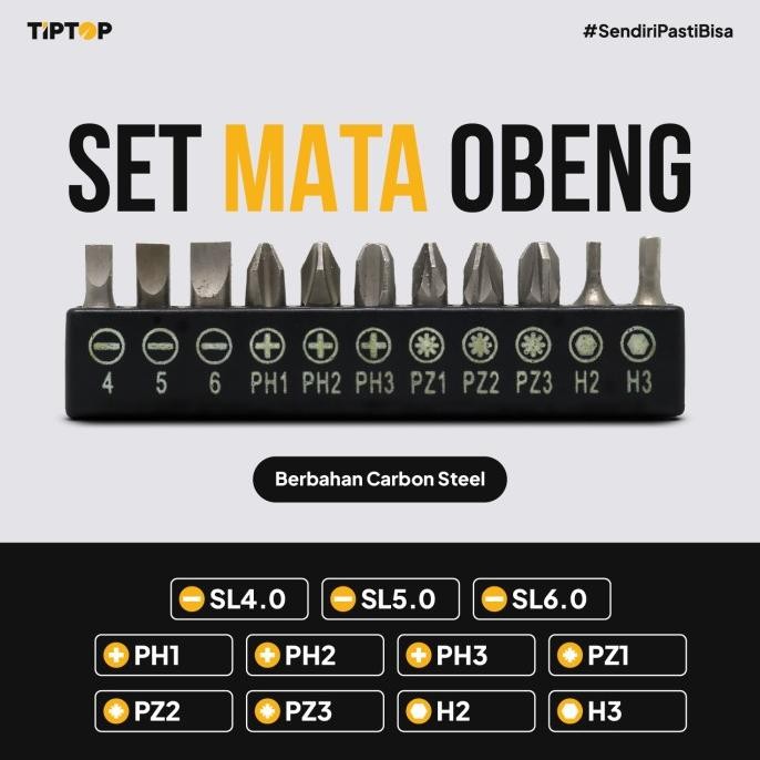Populer Tip Top Cordless Screwdriver / Obeng Baterai 6V (Bsd-060)
