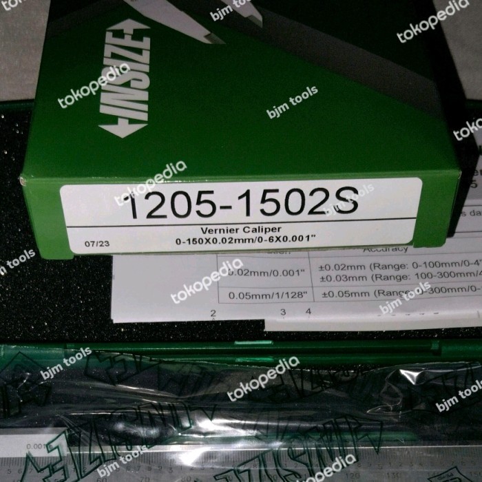 

newgan!! INSIZE 1205-1502S vernier caliper sketmat sigmat jangka sorong 6"150mm