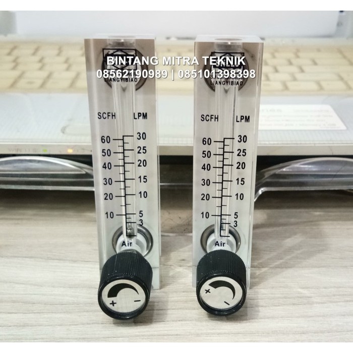 

newgan!! ROTAMETER FLOWMETER UDARA PANEL WITH CONTROL (3 - 30 LPM)