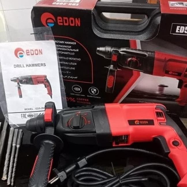 MESIN BOR HAMMER EDON ED5-2680 MESIN BOBOK BETON TEMBOK SDS PLUS.