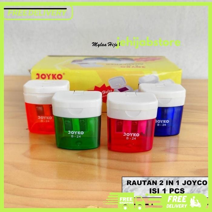

RAUTAN SERUTAN SHARPENER JOYKO B-24PTL 2 IN 1 RAUTAN ANAK SEKOLAH MURAH BY JEHIJAB STORE TERMURAH !!