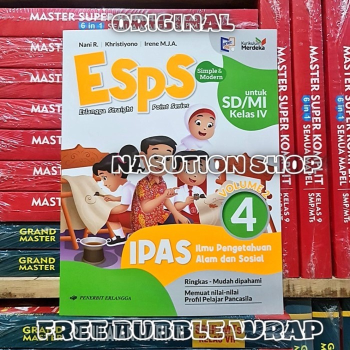

Buku Esps IPAS Kelas 4 SD/MI Volume 2 Erlangga Kurikulum Merdeka ORI