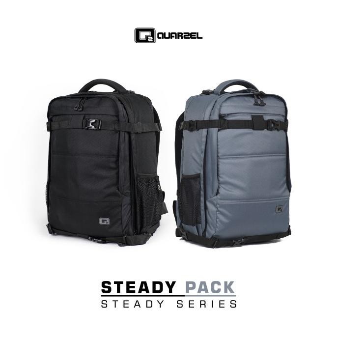 TERMURAH - Quarzel Steady Pack Camera DSLR Backpack muat Gimbal + Laptop 15.6"