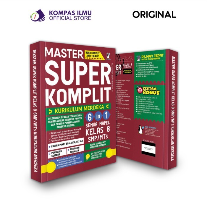 

Buku Super Komplit 6in1 Semua Mapel Kelas 8 SMP/MTs Terupdate