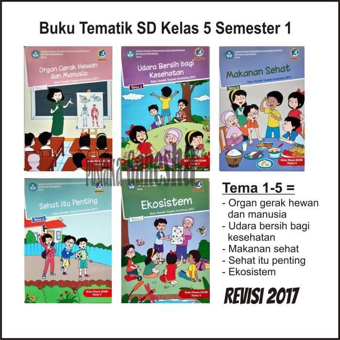 

Paket Buku Tematik SD Kelas 5 Tema 1 2 3 4 5 Revisi Terbaru Semester 1